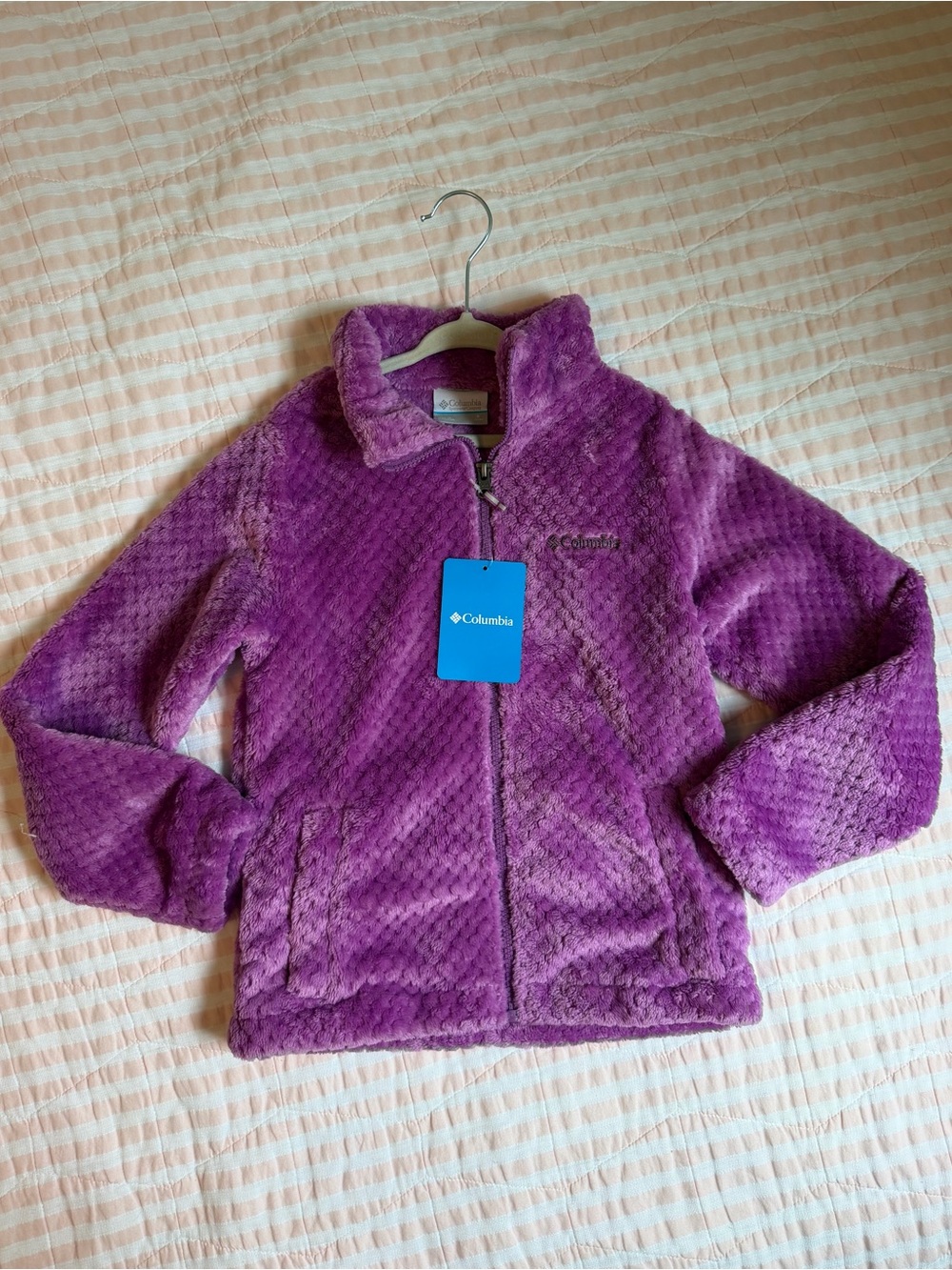 Columbia Purple Plush Full-Zip Kids Jacket